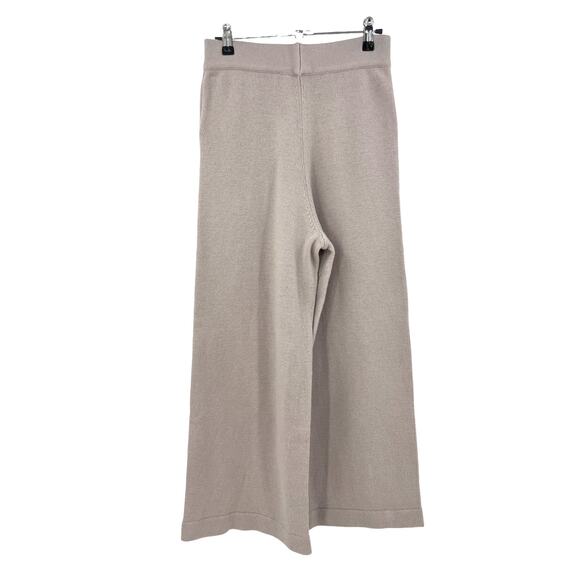 Nap Pants Womens OS Wool Flared Wide Leg Pink Pull On Elastic Waist Knit - Picture 2 of 6